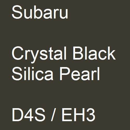 Subaru, Crystal Black Silica Pearl, D4S / EH3.